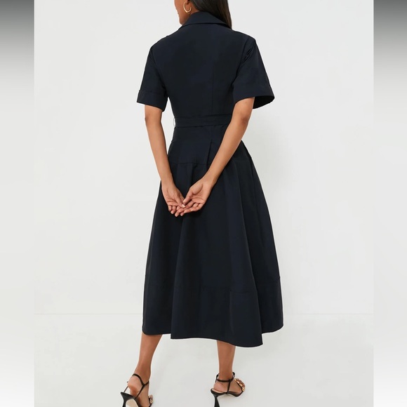 SIMKHAI

Midnight Deanna Short Sleeve Belted Midi Dress - Picture 4 of 14
